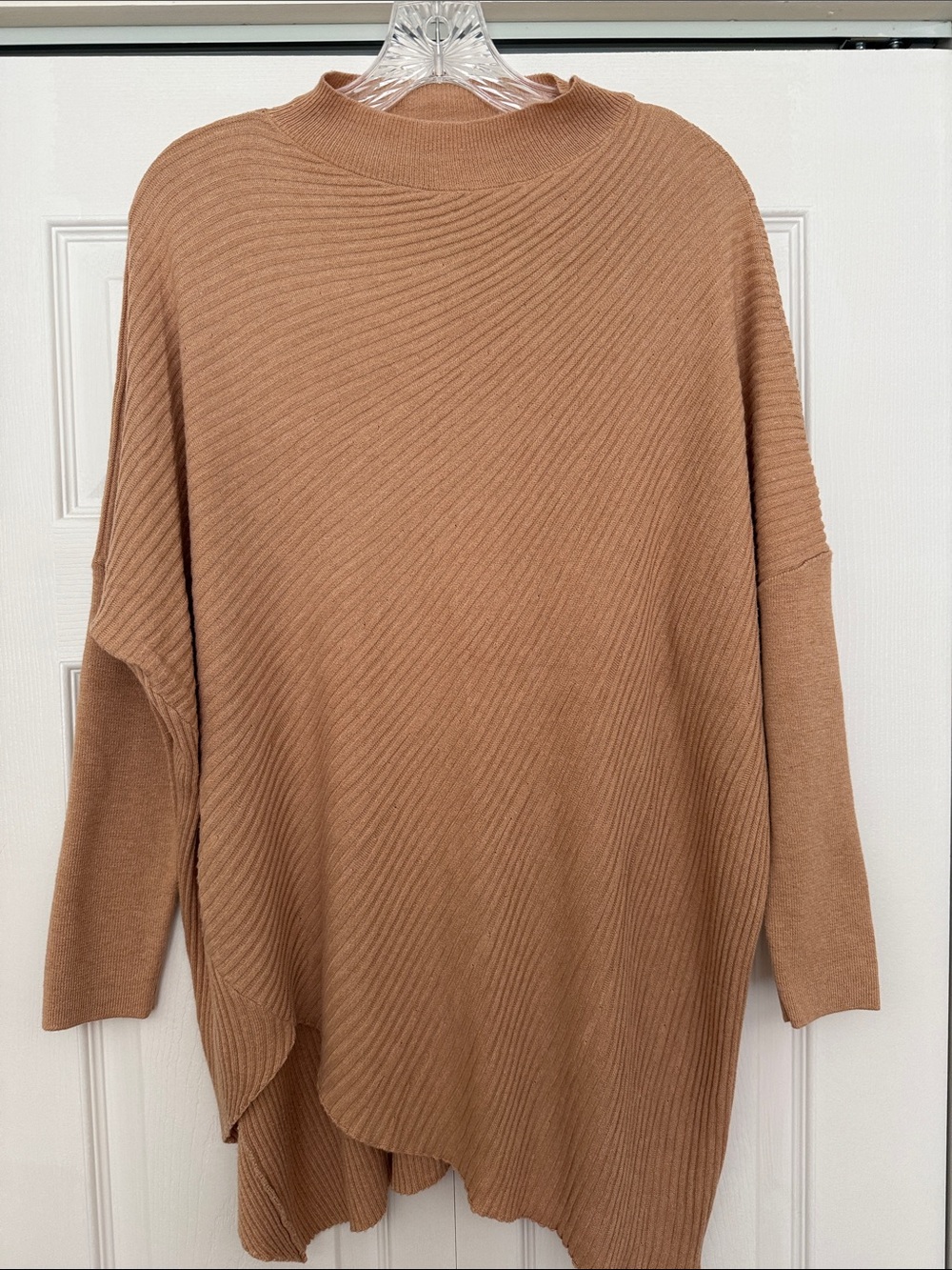 Kerisma Camel Ribbed Asymmetric Sweater